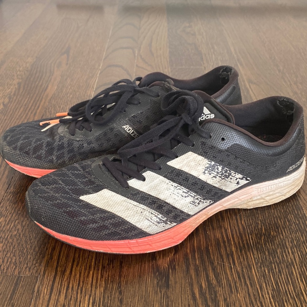 Women’s Adidas Adizero RC 2 Sneakers Red, White and Black Size 8.5